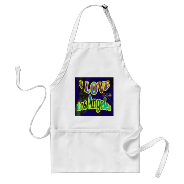 Avental "Palm Sky: EU AMO Los Angeles 4" Apron (Frente)