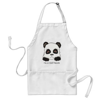 Avental Panda triste
