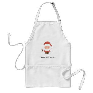 Avental Papai Noel com cartoon canavial