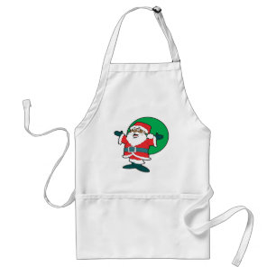 Avental Papai noel preto