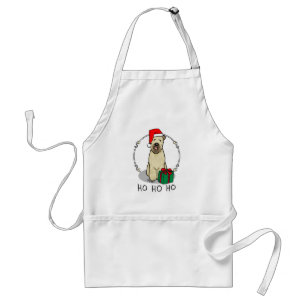Avental Papais noeis de Natal Rochados Terrier (sem carne)