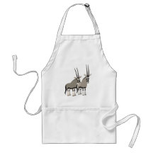 Par de Cartoon Oryxes Apron