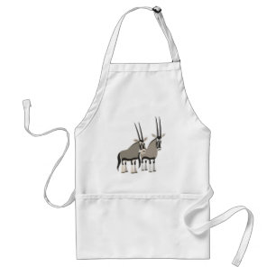 Avental Par de Cartoon Oryxes Apron