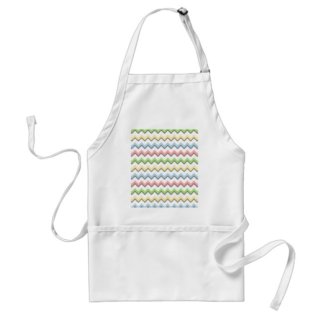 Avental Pastel Chevron-Drop Shadow por Shirley Taylor (Frente)