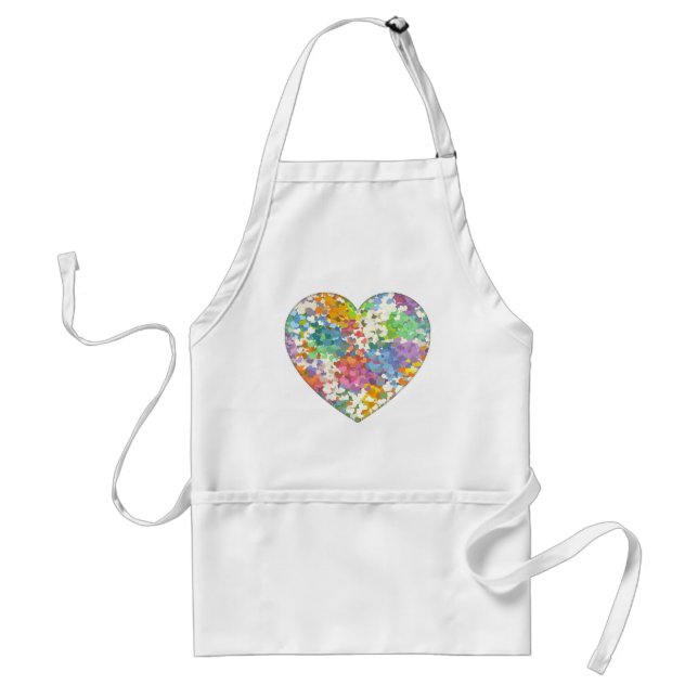 Avental Pastel Confetti Hearts (Frente)