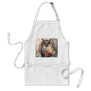 Avental Pastel Peach Owen com Flores e Twigs