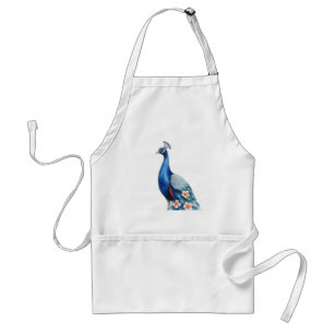 Avental Pastel Watercolor Peacock Art