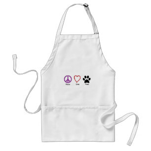 Avental Patas do amor da paz