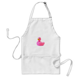 Avental Pato de borracha cor-de-rosa