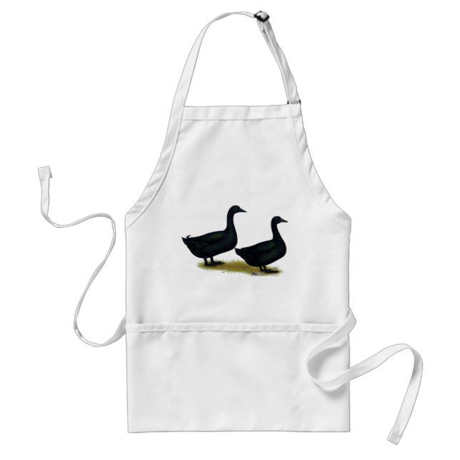Avental Patos:  Black Cayugas (Frente)