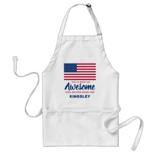 Avental Patriótico Anônimo Americano de Bandeira