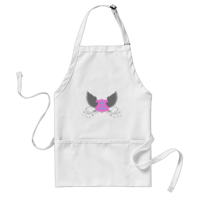 Avental Peace Love Angel Wings Design (Frente)