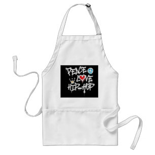 Avental Peace Love Hip Hop Dancing
