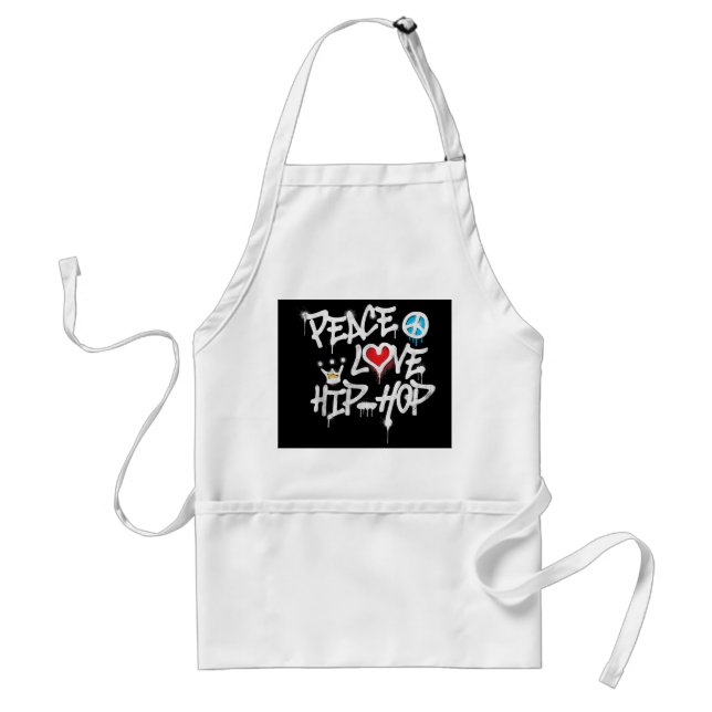 Avental Peace Love Hip Hop Dancing (Frente)