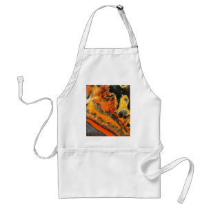 Avental Pedras Laranja Desenroscadas