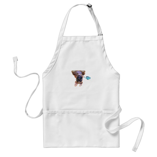 Avental Peekaboo Boxer com Borboletas (Frente)