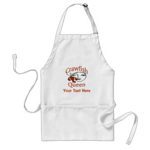 Avental Peixe-lama Rainha Apron, adicionar texto Apron