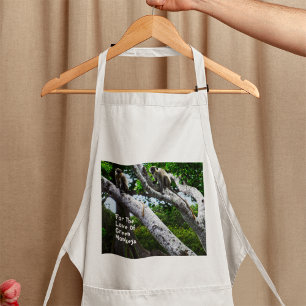 Avental Pelo Amor De Macacos Verdes Padrão Apron