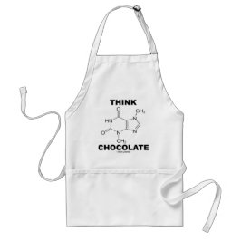 Avental Pense o chocolate (a química da molécula do