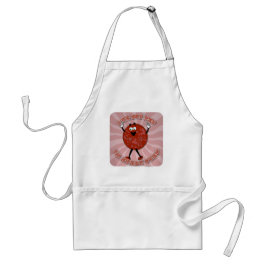 Avental Pep in Every Step Cute Cartoon Pepperoni Design