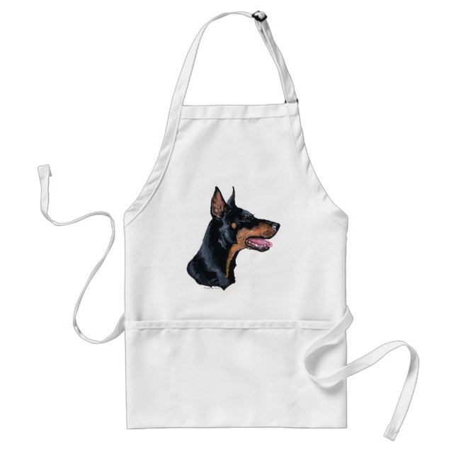 Avental Perfil do Dobermann (Frente)