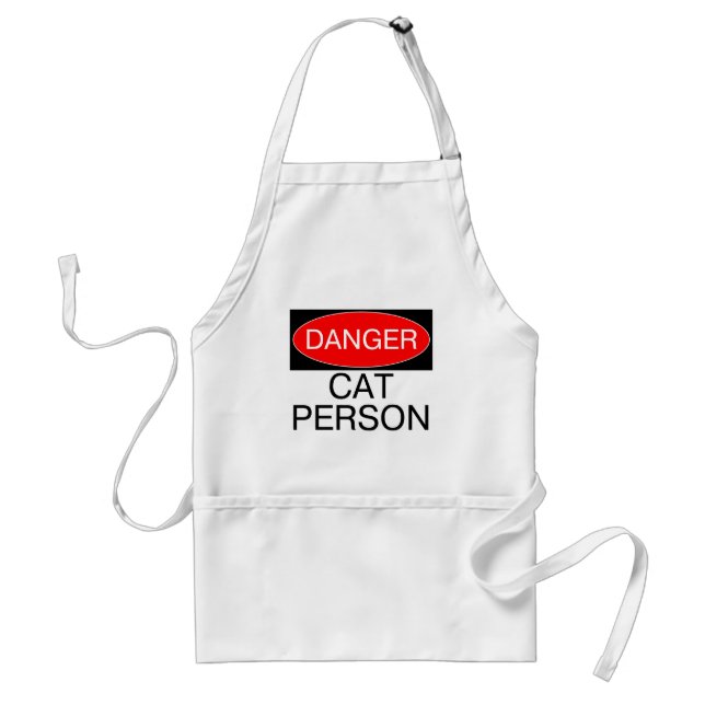 Avental Perigo - Gato Engraçado T-Shirt Mug Hat Apron (Frente)