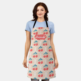 Avental Personalizado Floral para Cozinha, Coração