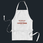 Avental Personalizado mais do que uma escritura de conquis<br><div class="desc">APRON PERSONALIZADO DA SCRIPTURE na moda motivacional com o lembrete de que o amor Cristo por nós nos faz mais do que conquistadores. A design mostra o texto principal com a seguinte redação: MAIS QUE UM CONQUEROR, que é baseado em romanos 8:37. Há também um nome de espaço reservado, que...</div>
