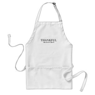 Avental Personalizado Minimalista Elegante Branco Agradeci