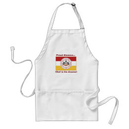 Avental * PERSONALIZADO - "Orud Alumnus" Apron w/PMC Flag