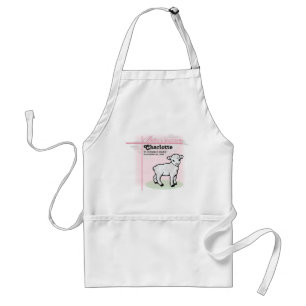 Avental Personalizável, Batismo, Rosa, Garota, Lambe