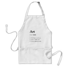Avental Personalized Art Dictionary Definition Apron