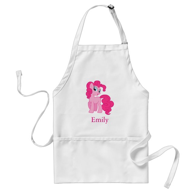 Avental Personalized Custom Cute Pink Unicorn Pony (Frente)