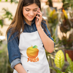 Avental Pêssego Fruta Retro Laranja