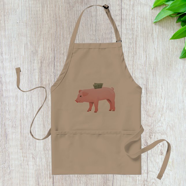 Avental Piggy Bank Apron Rosa (Criador carregado)