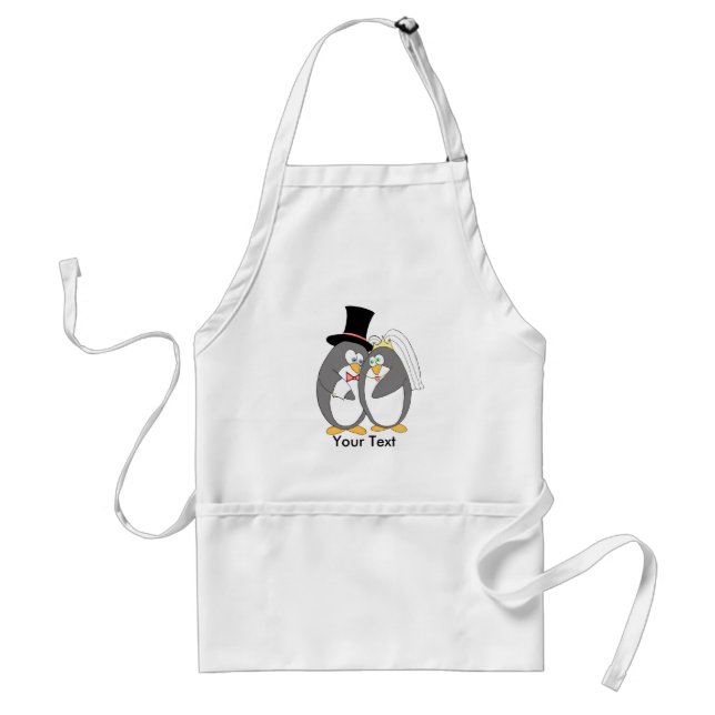 Avental Pinguin Love Personalizado Apron (Frente)
