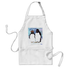 Avental Pinguins, eu e você, parando o teste do tempo