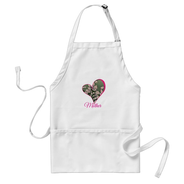 Avental Pink Blossom Green  Apron (Frente)