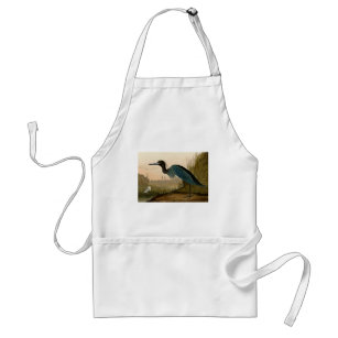 Avental Pintura de Heron Audubon com Crane Azul