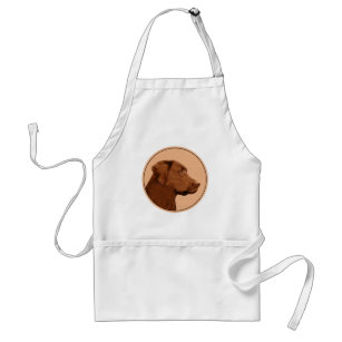 Avental Pintura de Labrador Retriever (Chocolate) - Arte C