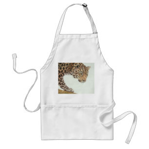 Avental Pintura Jovem Leopardo
