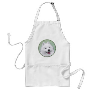 Avental Pintura Samoyed - Arte Cachorosa Original