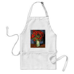 Avental Pintura Vintage Van Gogh Flores Vaso em Flor