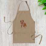 Avental Pit Bull Apron<br><div class="desc">Se você ama cachorros e, em particular, touros-poço, então você vai adorar este design. É de um pit bull parado com uma expressão feliz no rosto e na língua dele saindo. Este design de pit bull parece excelente neste avental. Perfeito para si mesmo ou como presente</div>