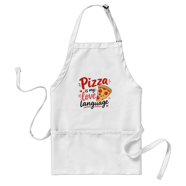Avental Pizza é minha linguagem do amor (Frente)