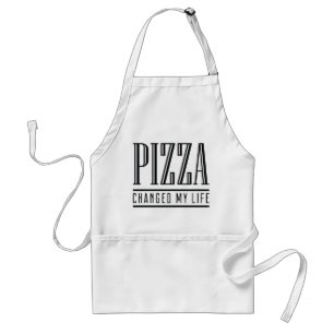 Avental Pizza Mudou Minha Vida