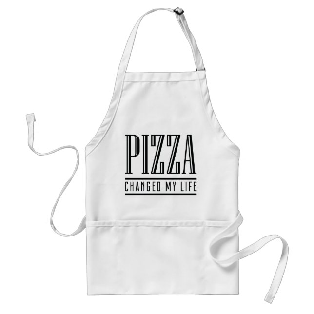 Avental Pizza Mudou Minha Vida (Frente)