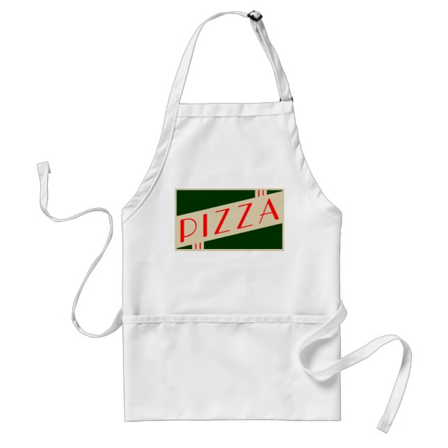 Avental pizza retrô (Frente)
