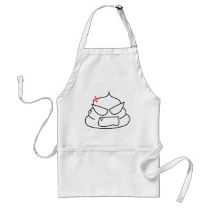 Avental Poop zangado - Brootsch, o PooPoo