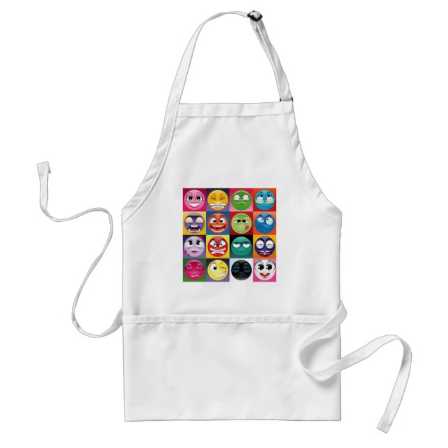 Avental pop art emojis (Frente)